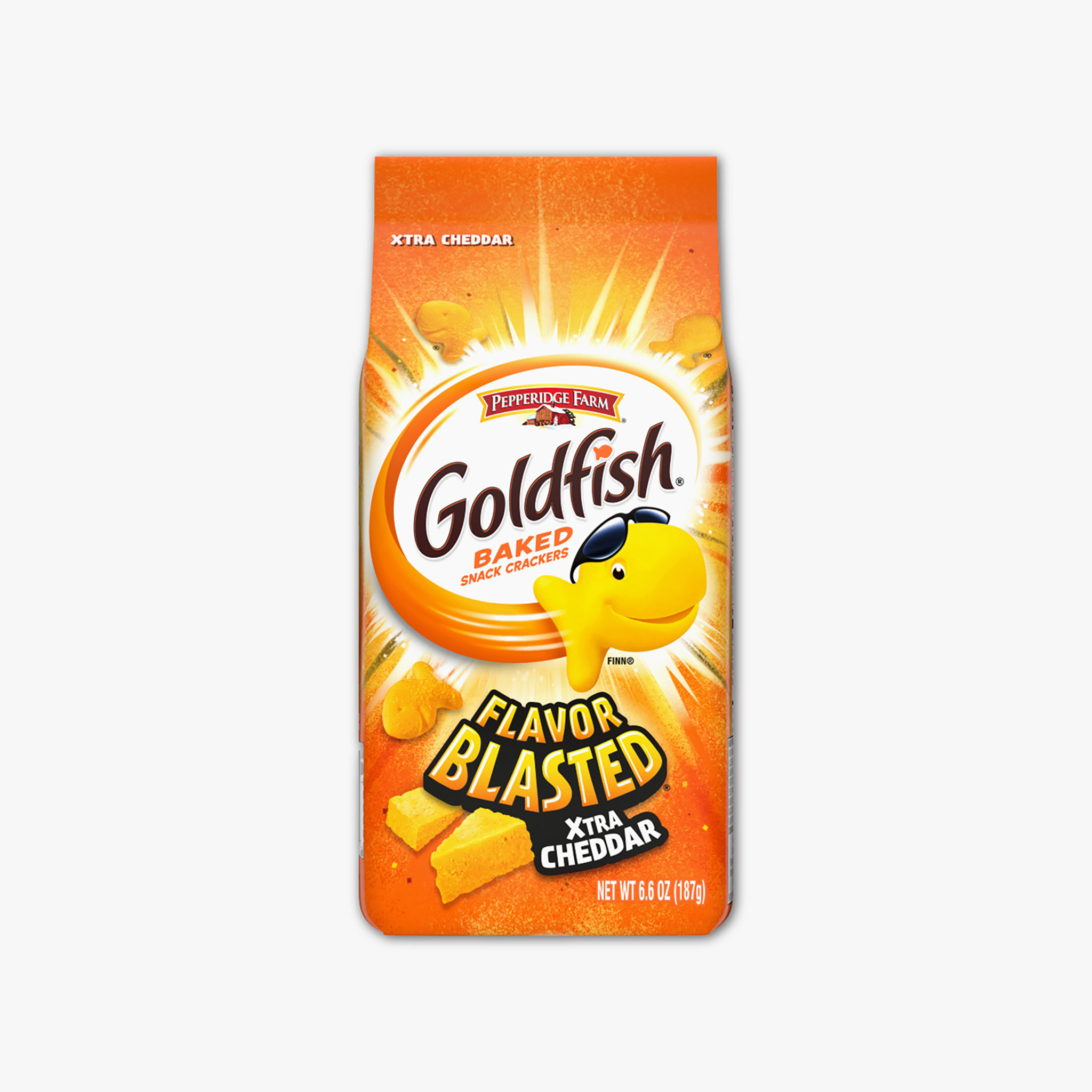 GoldFish Xtra Cheddar Baked Snack Crackers - 187g