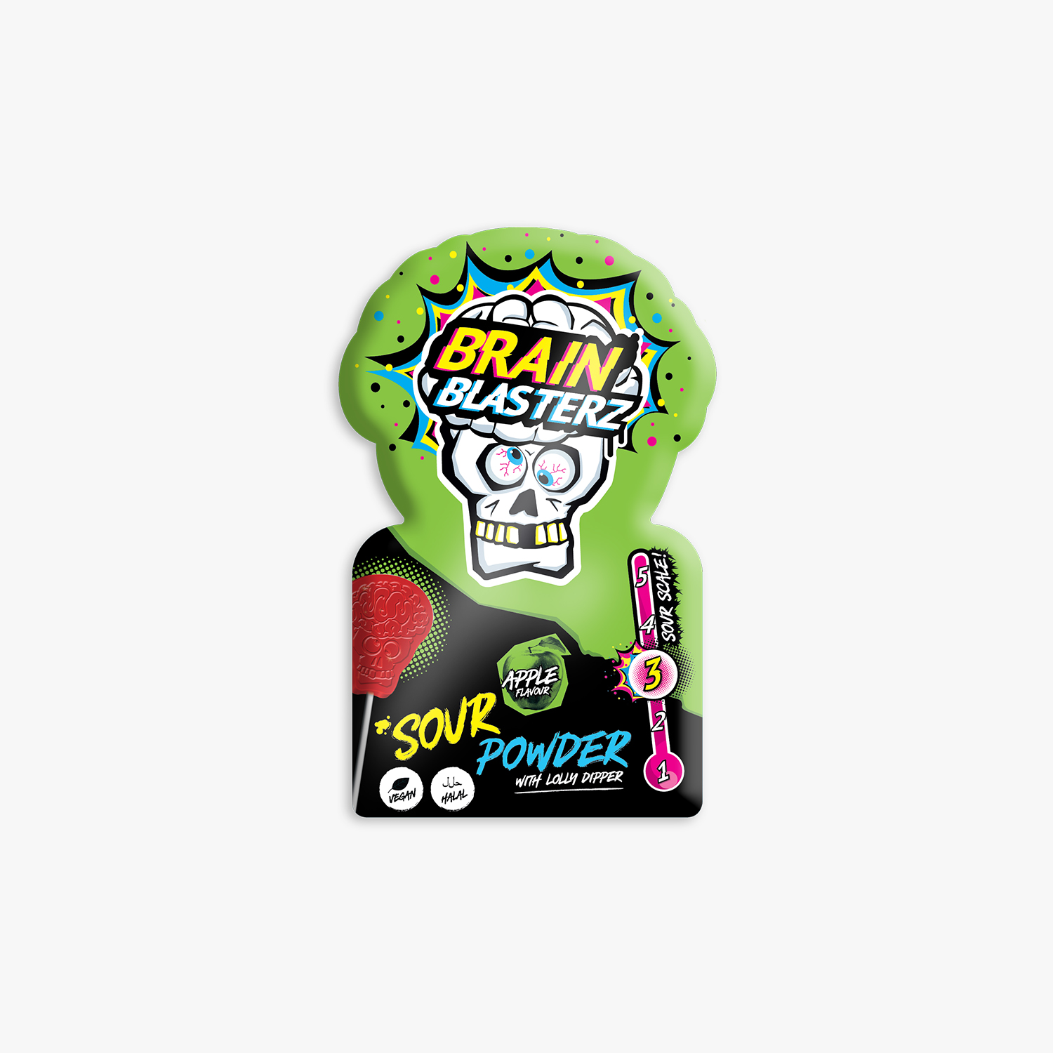 Brain Blasterz  Sour Powder Dipper Apple Flavor - 10g