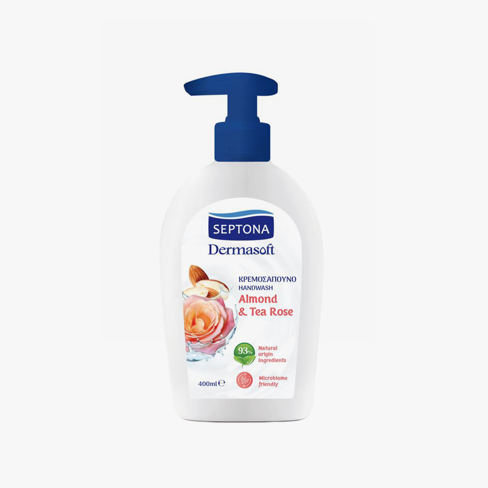 Septona Dermasoft Handwash Almond & Tea Rose - 400 ml