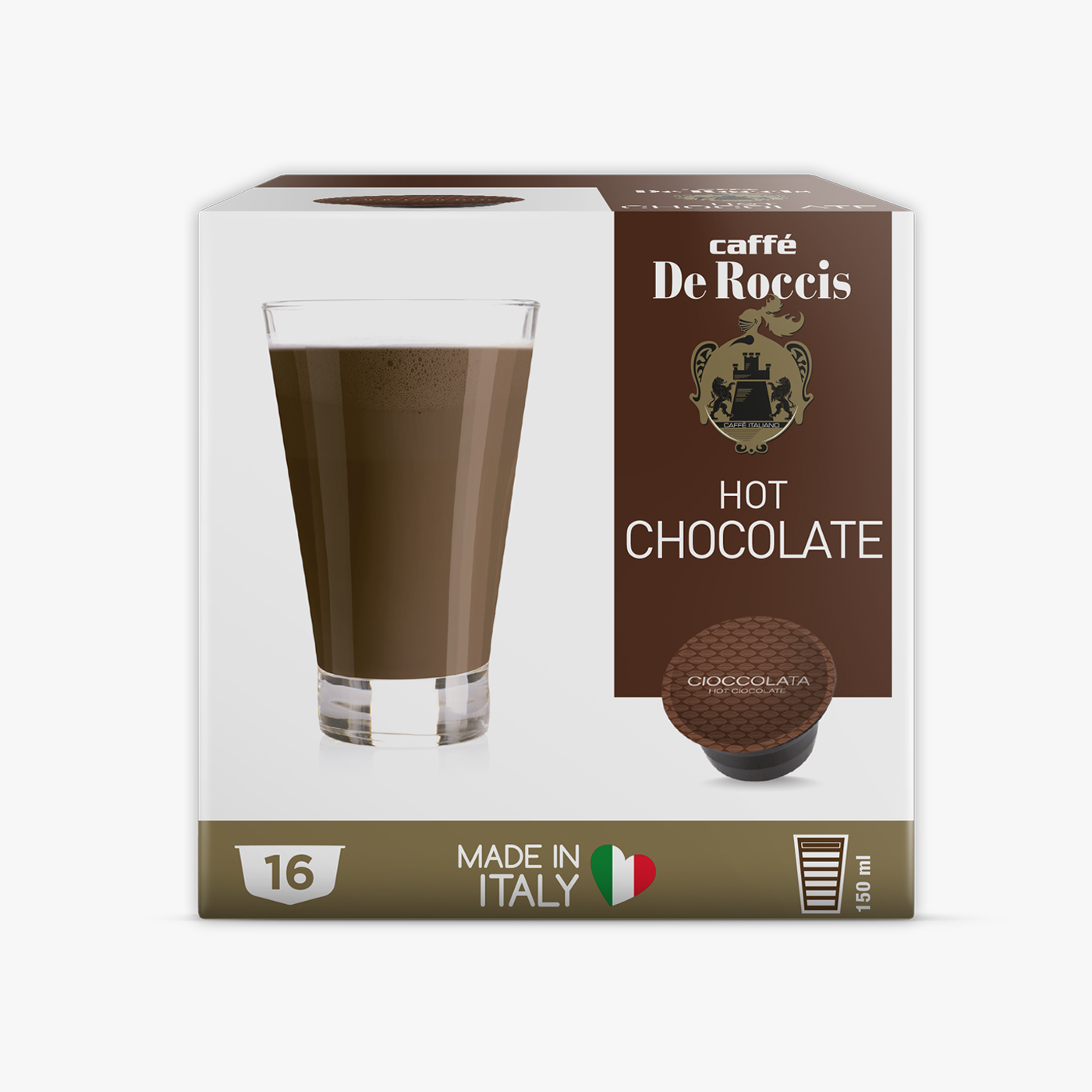 De Roccis DG Hot Chocolate - 16 Capsules