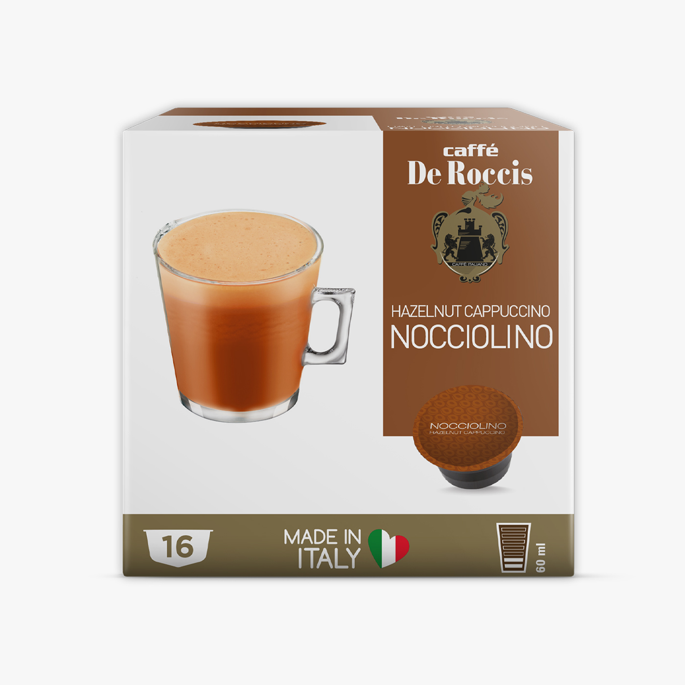 De Roccis DG Nocciolino Hazelnut - 16 Capsules