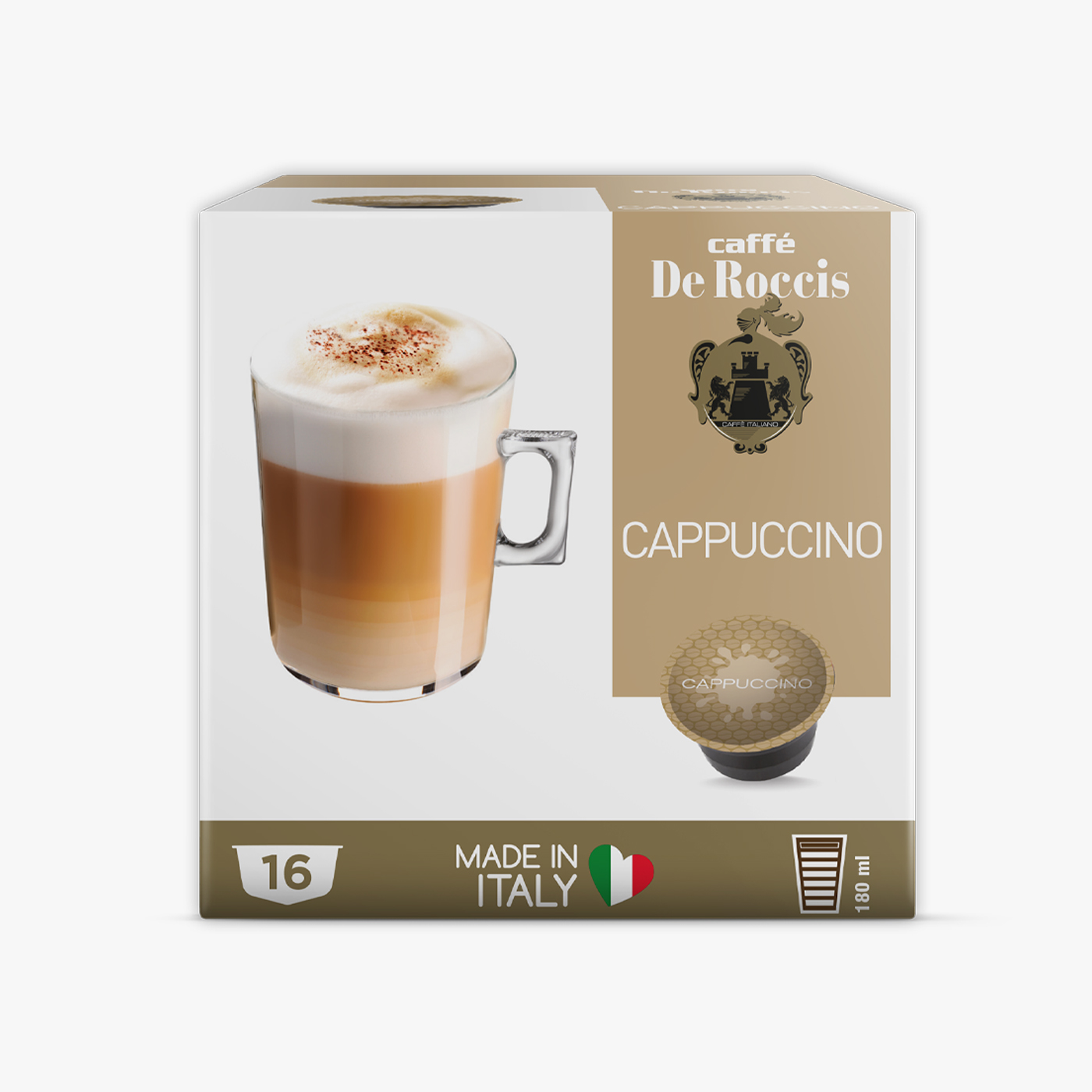 De Roccis DG Cappucino - 16 Capsules