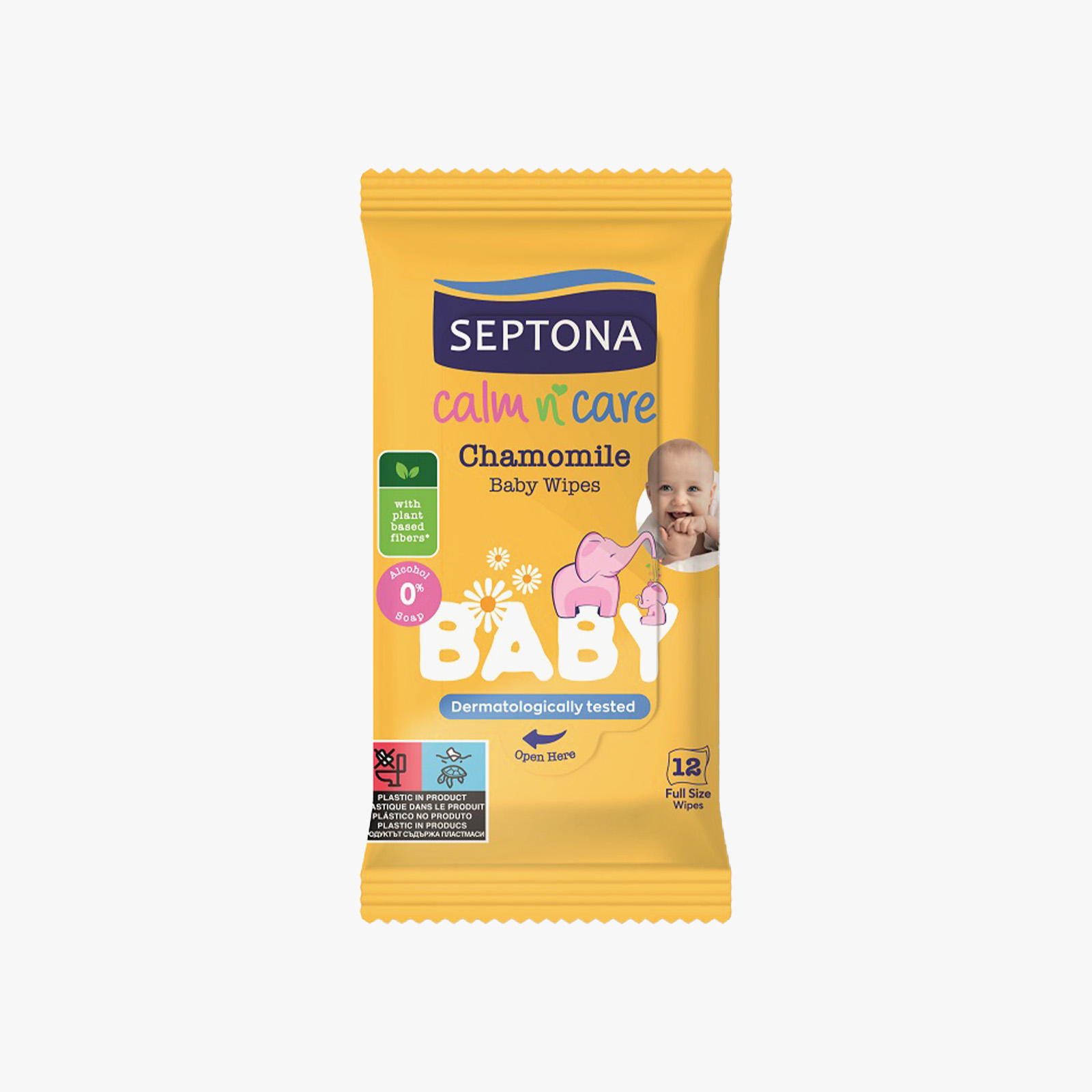 Septona Family Chamomile Wet Wipes 12 wipes