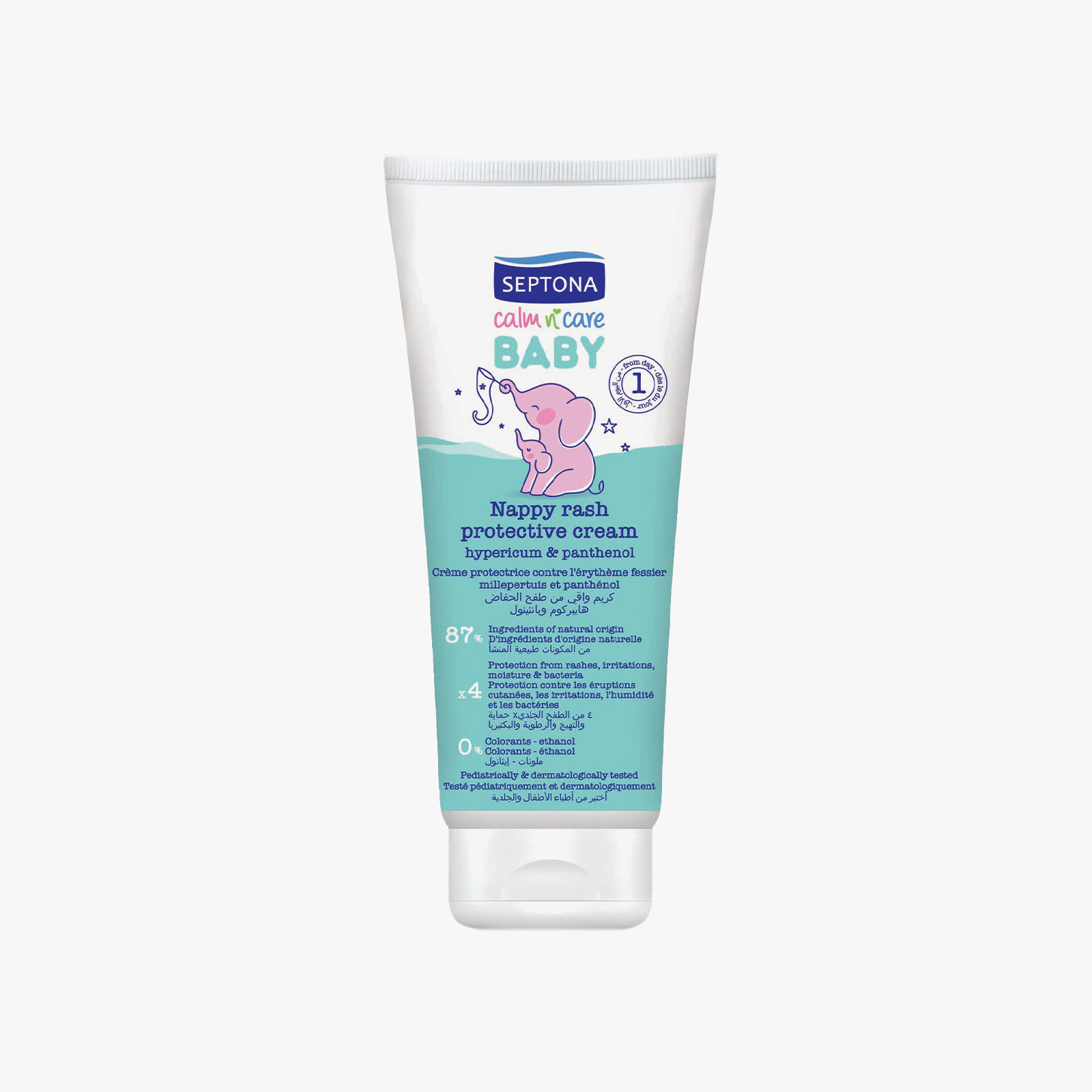 Septona Nappy Rash Protective Cream with Hypericum & Panthenol - 100ml
