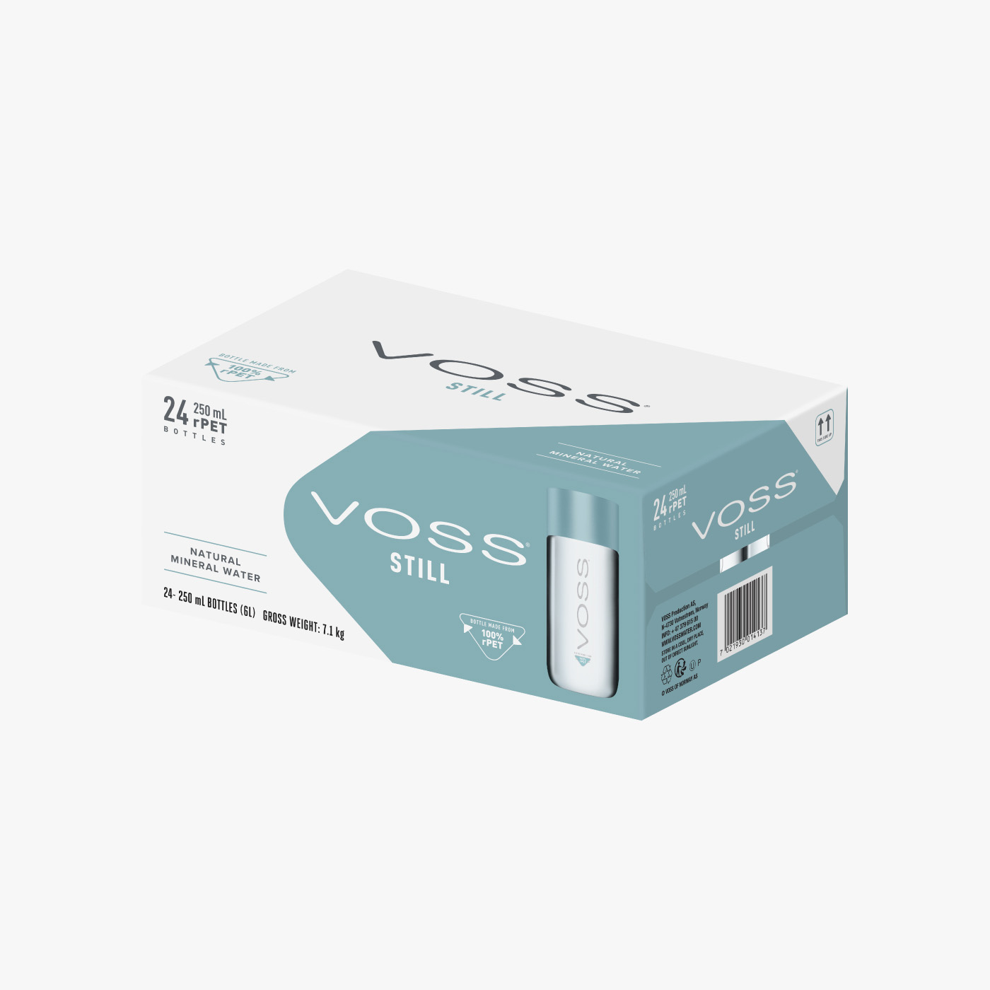 Voss Still Water - 250ml - Biodegradable Bottle × 24