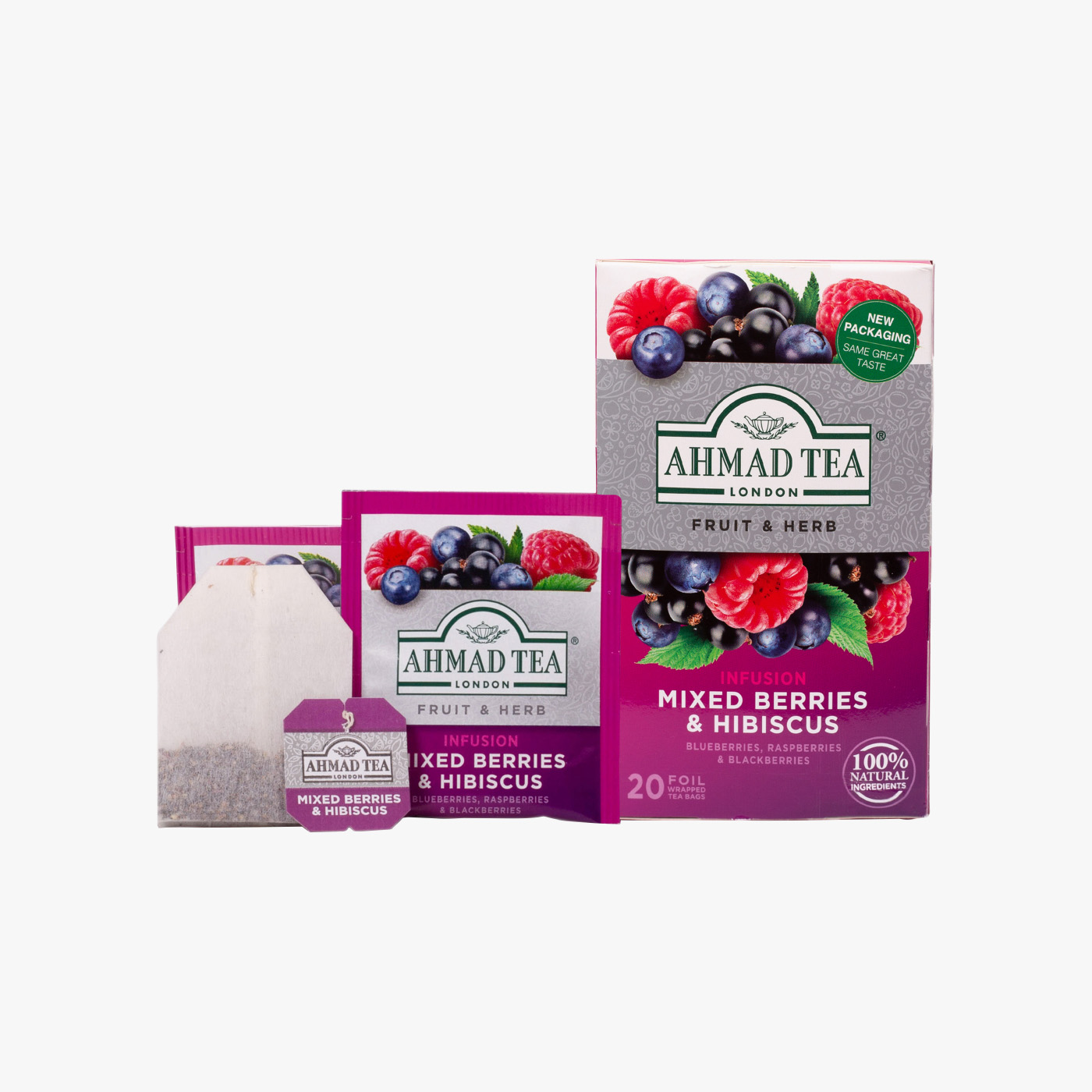 Ahmad Tea Fruit & Herbs Mix Berries & Hibiscu - 20 Teabags