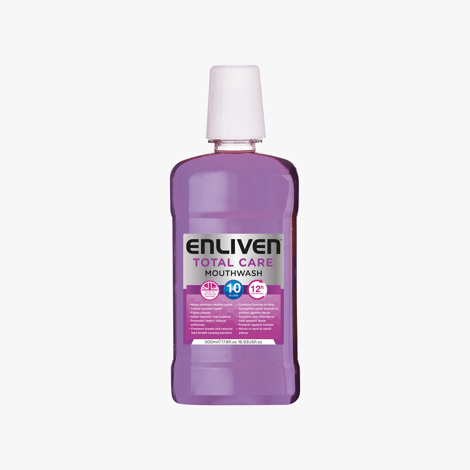 Enliven Mouthwash Total Care Purple - 500ml