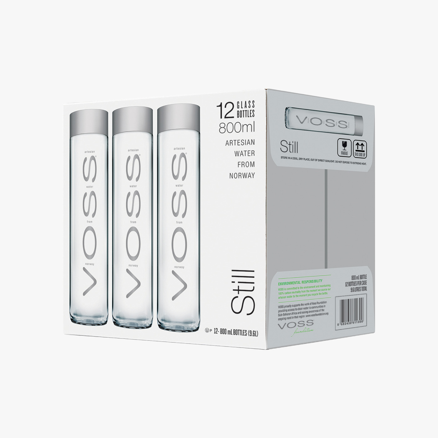 Voss Still Water - 800ml  × 12